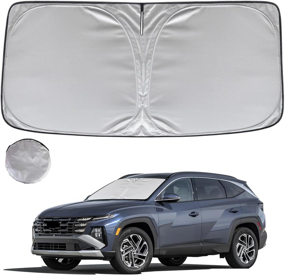 KAYZT Windshield Sun Shade for 2022-2025 Hyun-dai Tucson Foldable Sunshade Front Window Custom Fit Car Accessories