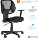 Adjustable Office Chair Armrest Covers: Stretchable Memory Foam Arm Covers for Gaming Chairs; Relieve Forearm & Elbow Pain; Desk Office Chair Arm Pads; Replacement Covers for Arms 6-10 Inch - Set of 2