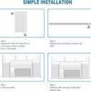 HOXHA Air Conditioner Foam Insulation Window Kit 2 Pack, AC Side Panels Kits, Air Conditioner Accessories Seal, 17 inch9 inch 7/8 inch,White