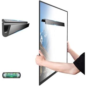HYPIGO Studless TV Wall Mount, No Stud TV Wall Mount for Most 32–75 Inch TVs, No Drill Drywall TVs Hanger Bracket, Max VESA 600×400 mm Up to 150 lbs, Easy Install with New Bubble Level Included
