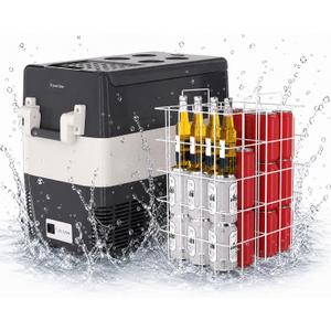 Garvee 12V Portable Car Refrigerator, 52QT Portable Freezer for Camping