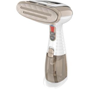 Conair Handheld Garment Steamer for Clothes, Turbo ExtremeSteam 1875W Fabric Steamer, Portable Handheld Design, Strong Penetrating Steam, White/Champagne