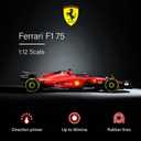 Voltz Toys Authentic Licensed 1:12 Ferrari F1 75 Remote Control Car - F1 Collection RC car Series for Kids and Adults - 2.4GHz RC Car for Gift (1:12 Ferrari F1 75)