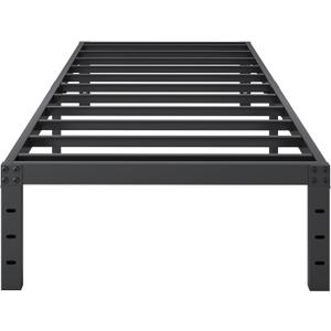 Twin Bed Frames, 14 Inch High Metal Platform Bed Frame Mattress Foundation with Steel Slats Support, No Box Spring Needed, No Noise, Easy Assembly