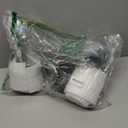 Set of 2 Fake Plants 28" Tall Artificial Monstera Deliciosa with 18 Leaves in White Pot for Home Office Decor