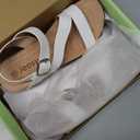 Jeossy Women's Platform Wedge Sandals 835 Comfortable Open Toe Ankle Strap Summer Walking Sandals with Buckle , Size 6 US