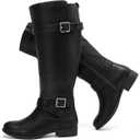 Luoika Women's Wide Width Knee High Boots Extra Wide Calf Winter Boots  10.5XW