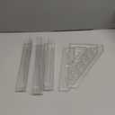 4 Tiers Clear Cosmetic Storage Rack, 4 Layers Transparent Makeup Display Tray, Plastic Eyeshadow Palette Organizer