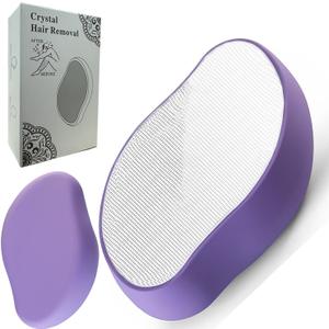 Bleame Hair Eraser, Bleame Crystal Hair Eraser, Reusable Crystal Hair Remover for Men & Women, Magic Painless Exfoliation Hair Removal Tool, Nano Glass Hair Removal Device for Arms Legs Back (Violet) Bleame Hair Eraser, Bleame Crystal Hair Eraser, Reusable Crystal Hair Remover for Men & Women, Magic Painless Exfoliation Hair Removal Tool, Nano Glass Hair Removal Device for Arms Legs Back (Violet)