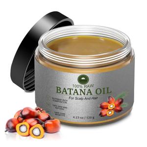 2 x Raw Batana Oil for Hair Growth - From Honduras, Dr Sebi,100% Pure Batana Hair Mask, Scalp Oil Prevents Hair Loss Wild Growth Hair Oil Increases Hair Thickness - 4.23 fl oz