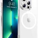 Red2Fire Magnetic for iPhone 13 Pro Max Case Clear,Upgraded Full Camera Protection,Compatible with Magsafe,Anti-Yellowing Shockproof Protective Phone Case for iPhone 13 Pro Max - Clear