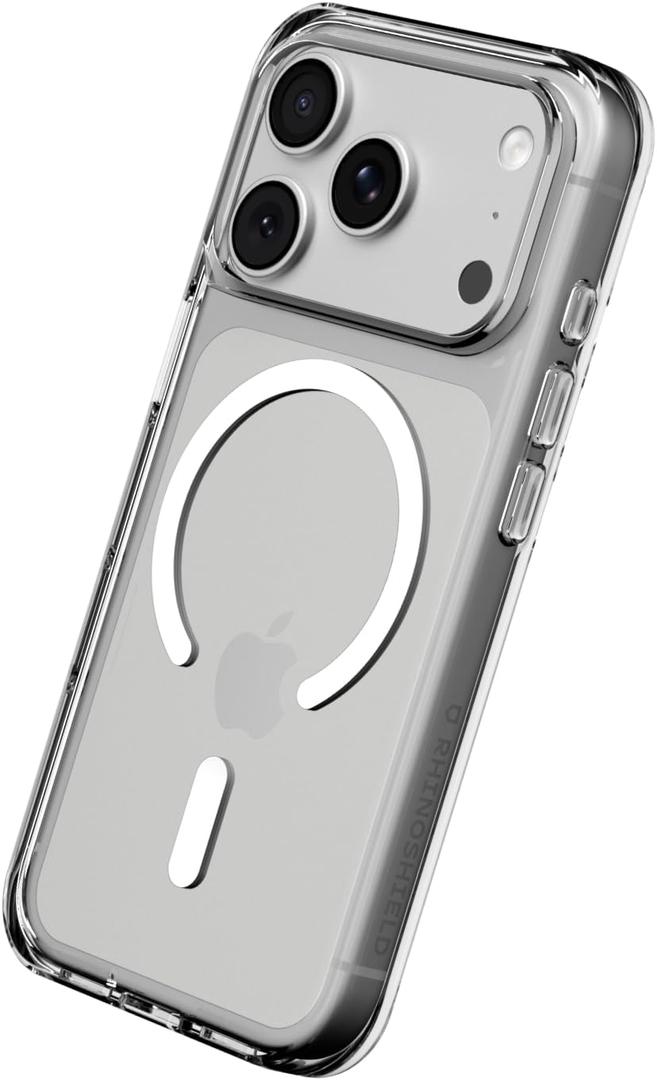RhinoShield Phone Case Compatible with MagSafe for iPhone 17 Pro | Clear - Anti-Yellowing, High Transparency, Superior Magnetic, Shockproof with Military Grade Drop Protection - Transparent