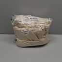 RYB HOME Beige Pinch Pleated Curtains, Light Blocking Thermal Insulated Noise Reducing Soft Drapes for Living Room Home Office, W34 x L84 inches, 2 Panels