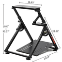 GTPLAYER Sim Racing Wheel Stand Simulator Cockpit Wheel Stand Racing Steering Shifter Mount fit for Logitech G25 G27 G29 G920 G923 Thrustmaster T330TS Gaming Stand Wheel Pedals NOT Included (Black)