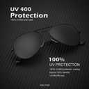KALIYADI Classic Aviator Sunglasses for Men Women Driving Sun glasses Polarized Lens UV Blocking, F (3 Pack)blackish Green/Brown/Grey