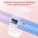 Thermal Brush,10 Temperatures LCD Display Upgrade to 400F 1.5 in Heated Round Brush Curling Iron Heated Ceramic Tourmaline Ionic Comb 110-240V Volum