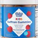 2 x Tinies bers Saffron Gummies for Kids, with Multivitamins, Methyl Vitamin B12, Improve Focus, Mood Balance, Boost Energy, Support Vision Health, Daily Support, Vegan, Sugar Free, Pectin, Berry, 90