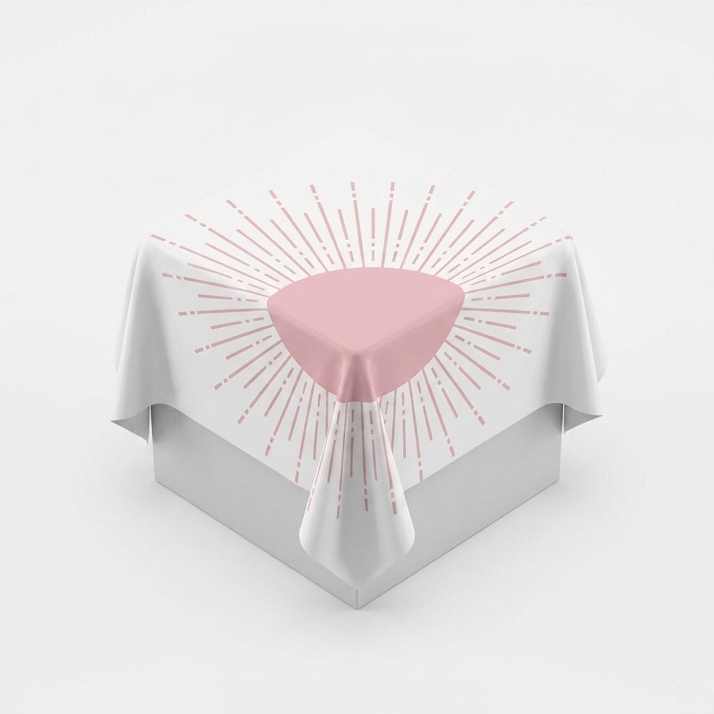Pink Sun Table Cloth, Size 20×54