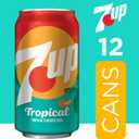 7UP Tropical Soda, 12 fl oz cans, 12 pack (EXP 05/26/26)