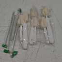 8 Pcs Sponge Nipple Bottle Brushes, Baby Bottle Brush with 3 Pcs Nipple Cleaner, 3 Pcs Replacement Heads and 2 Pcs Straw Brushes, White