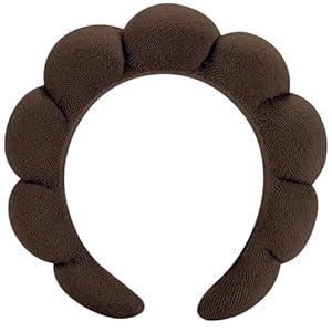 HitModa Spa Headbands for Washing Face or Facial Makeup Headbands Bubble Skincare Headbands Drunk Elephant Terry Cloth Puffy Headbands for Mask Skin Treatment