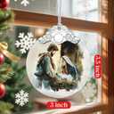 Nativity Christmas Ornament, Religious Ornament, Jesus Mary Joseph, Christian Christmas Decoration, Unique Faith Gift, Religious Gifts, Christian Gifts, Gift Idea