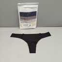 Wealurre Women's Microfiber Low Rise No Show Thong Pantie (Medium)