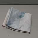 48 Inch Christmas Tree Skirt, Summer Beach Tree Skirt Christmas Decorations Indoor Outdoor, Ocean Nautical Coastal Seaside Aqua Beige Xmas Tree Skirts Mats Ornaments for Party Decor