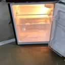 Frigidaire Retro Mini Fridge with Freezer & Side Bottle Opener-Small 2 Door Refrigerator for Office Bar or College Dorm Room-3.2 Cu Ft  19"D x 20.5" W x 33.5" H (ONYX)