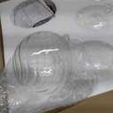 PRETYZOOM Clear Glass Globe Lamp Shades 100mm G9 Light Bulb Cage Guard Globe Lighting Replacement Glass Shade Modern Clear Lampshade Accessories for Pendant Wall Sconces