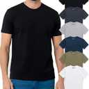 INTO THE AM Mens T Shirts Soft Cotton Blend Crew Neck Tee Athletic Fit Plain Casual T-Shirt for Men 2XL