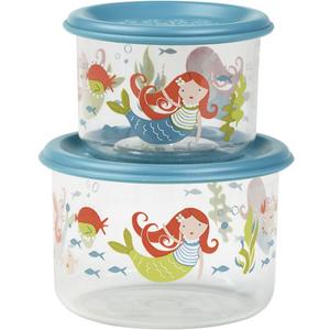 SugarBooger Good Lunch Small Snack 2 Piece Container, Mermaid (1 EA)