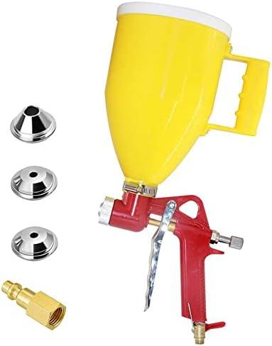 Joywayus Air Hopper Spray Gun with 4.0mm/6.0mm/8.0mm Nozzle Paint Texture Drywall Painting Sprayer, Yellow, 0.79 Gallon (3 L) Straight Missing Parts