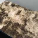 Small Rugs for Bedroom, Fluffy 2x3 Rug Throw Non Slip for Bedside Dorm Kids Room, Plush Comfy Shag Carpet for Home Decor Aesthetic, Tie-Dyed Brown