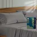 Mayfair Linen 100% Egyptian Cotton Pillow Cases King Size Set of 2 - Luxury 1500 Thread Count Sateen Weave Dark Grey Pillow Covers, Silky Soft, Breathable & Cooling Pillowcases, Fits King Size Pillows