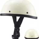 Motorcycle Half Helmet, DOT Approved Adult Men Women Retro Open Face Helmets, Helmet for Adults, Half Shell Helmet (Small)