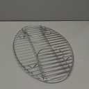 DePango Roasting Rack, Stainless Steel Oval Cooling Rack with Handle, Wire Rack with Integrated Feet, for Cooking, Grilling, Drying, 16.5”x11.5”