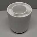 LE TAUCI Utensil Holder, 7.3"+5.4" Ceramic Kitchen Utensil Holder for Countertop, Large Cooking Utensil Crocks for Kitchen Counter Decor, Morden Utensil Organizer for Spatula, Set of 2, White