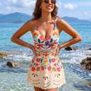 Blooming Jelly Womens One Piece Swimsuits Modest Plus Size Bathing Suit Over 50 Swimming Suits (L, Multicolor)