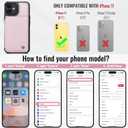 Vinich for iPhone 11 Wallet Case with Card Holder, RFID Blocking Credit Slots Kickstand Shockproof Phone Cover Fit for iPhone 11 6.1" Rose Gold