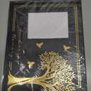 9.8"L x 7.8" H x 0.5" Funeral Guest Book For Memorial , A guest Book for Funeral with Gold Engraving - Memorial Guest Book Space for Name , Contact/Address Memory & Thoughts Memorial Service Registry