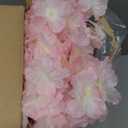 Daifunli 6 Pcs Artificial Cherry Blossom Branches Silk Fake Cherry Blossom Flowers 43 Inch Faux Stems for Spring Home Decor, Table Centerpieces, Wedding Bouquets(Light Pink,Classic)