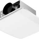Zomagas Bathroom Exhaust Fan 110 CFM, Ceiling Mount Bathroom Fan for Home Office Hotel, 1.5 Sones Quiet, Square, white, Diameter 4 inch Exhaust Hole