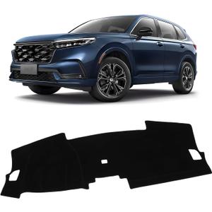 KUST Car Dash Cover for Honda CRV CR-V 2023 2024 2025 2026 (EX, EX-L, Sport, Sport Touring) (Without HUD) Non-Slip Dashboard Cover Polyester Interior for CRV Accessories Sunshade No Glare Black