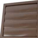 Plastic 6" Black Dryer Vent Cover with Flange - Exhaust Ventilation Grille with Shutters - Louvered Air Vent for Bathroom, Kitchen, Garage various Ventilation Systems 5.9" / 7.5" x 7.5"
