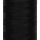 Extra Strong Bonded Nylon Thread #69 Tex70 – 16 OZ, 6000yds, Versatile Stitching Solution for Leather, Upholstery, Canvas Repair and More (Black)