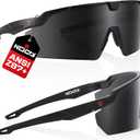 NoCry Tinted Safety Glasses For Men and Women with Premium Anti-Fog & Anti-Scratch 100% UV Protection Safety Sunglasses for Men or Z87 Sunglasses for Women Perfect ANSI Z87 Safety Glasses Tinted, One Size