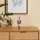 PRETYZOOM Nutcracker Christmas Decor Nutcracker Figurine 9.8" Wooden Soldier Christmas Wood Ornaments Table Decoration for Party