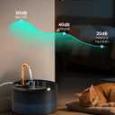Cat Water Fountain, 71oz/2.1L Cat Fountain for Drinking with Copper Faucet, MISFANS-Designed Pump & Filter, Plastic Automatic Pet Water Fountain Bowl & Dispenser with 3-Pack Replaceable Filters