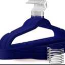 Uinicor Toddler Hangers,25 Pack 11 Inch,Velvet Baby Hangers Slim & Space-Saving,Baby Clothes Hangers with 360 Swivel Hook,Heavy Duty Felt Hanger for Childrens Coats, Pants,and Dress (Dark Blue)